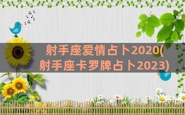射手座爱情占卜2020(射手座卡罗牌占卜2023)